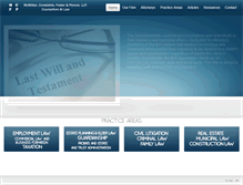 Tablet Screenshot of mcmillanconstabile.com